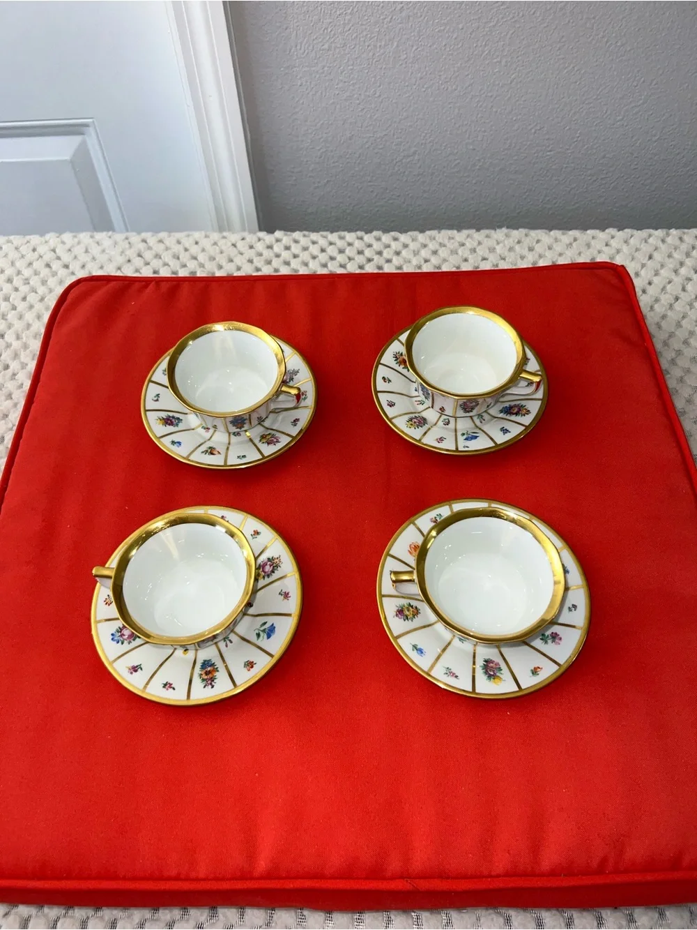 vintage cup and saucer set in this specific Royal Copenhagen 
